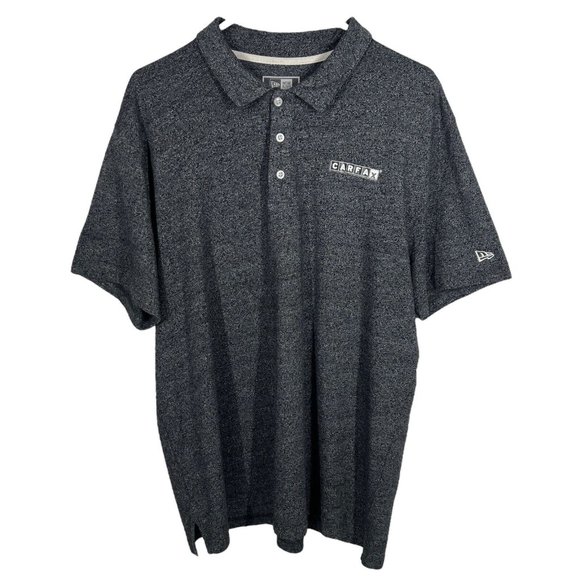 New Era Carfax Work Polo Shirt Men XL Gray Auto Employee Uniform Cars Sales - Picture 10 of 16